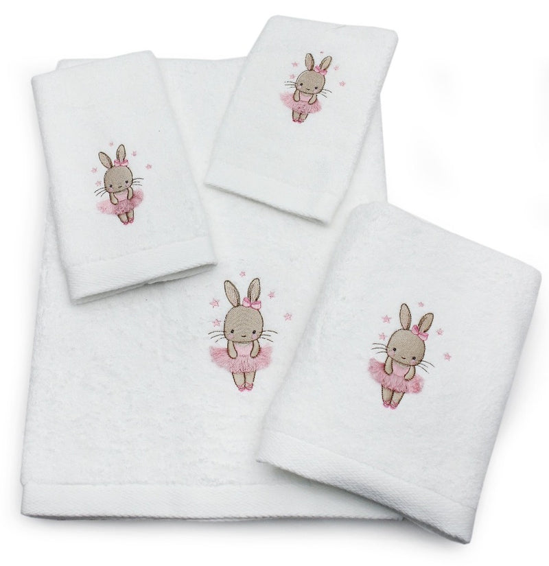 Children's Margot Rabbit Cotton Towel Collection