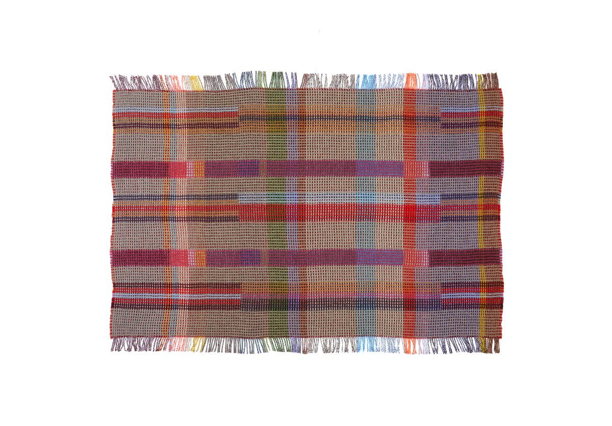 Dorothy Rose/Red HoneyComb Throws 100% Lambswool