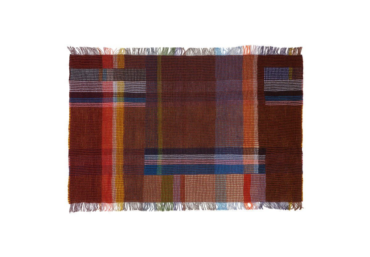 Mantas de nido de abeja de lana merino 100 % Edith