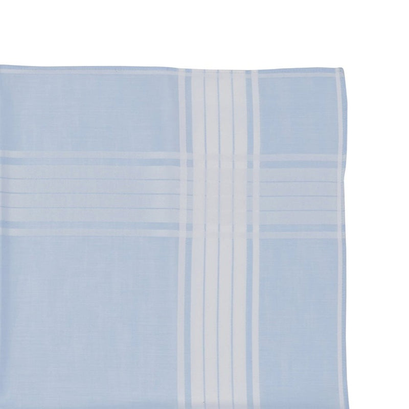Lehner 'Six-Striped' Border Men's Handkerchief