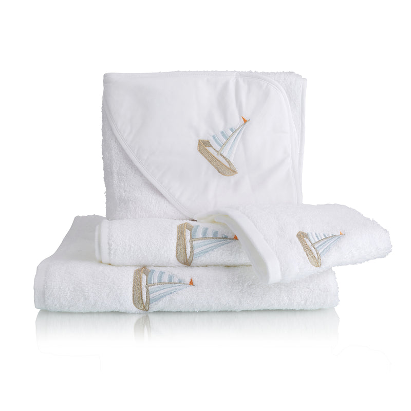 Children's 'Sailboat' Cotton Towel Collection