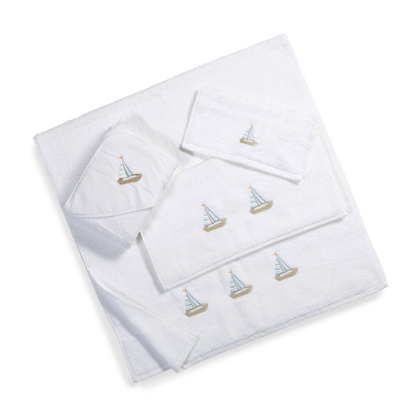 Children's 'Sailboat' Cotton Towel Collection