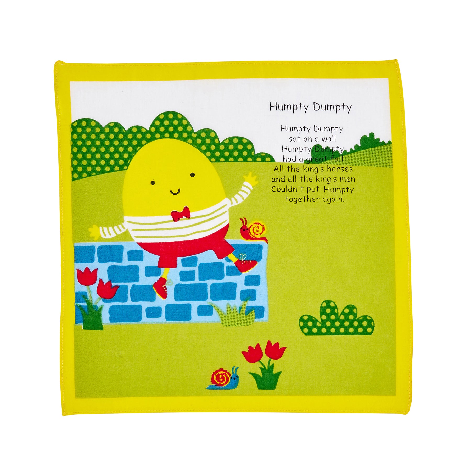 Mouchoir en coton pour enfants - Humpty Dumpty