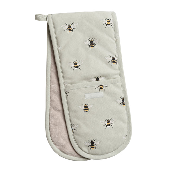 Sophie Allport Bees Cotton Double Oven Gloves