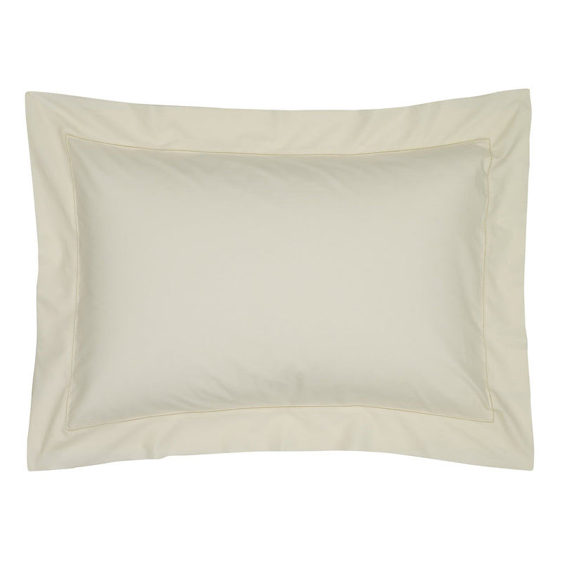 Graziano Hem Stitch Egyptian Cotton Oxford Pillowcase Cream