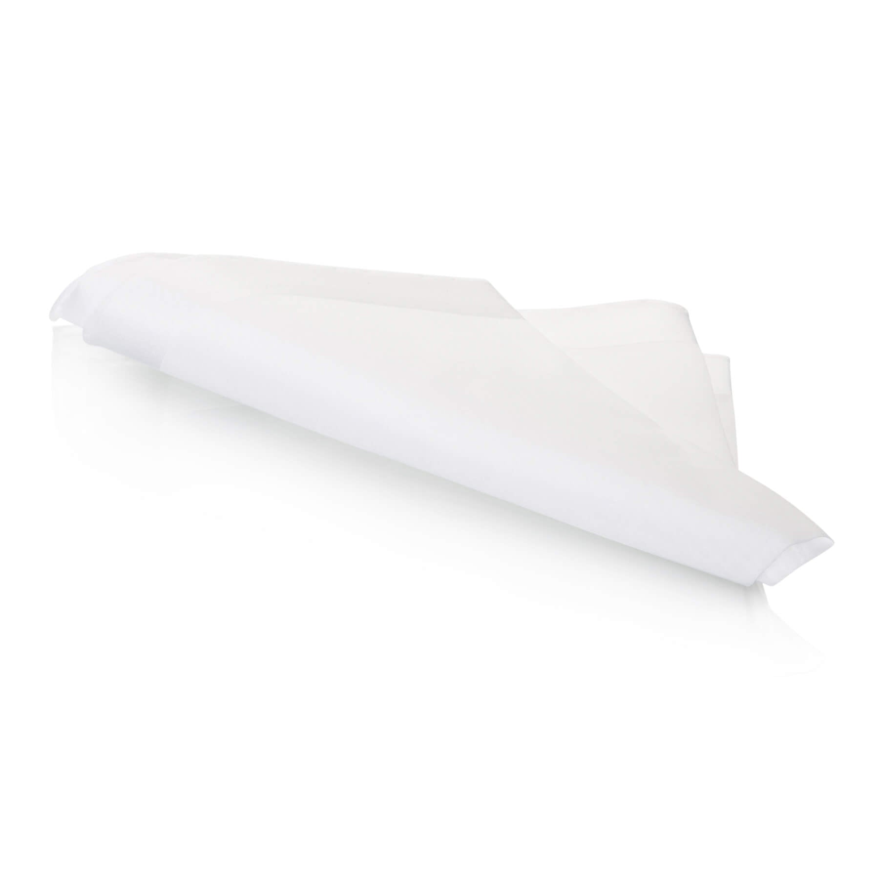 Sateen Border Swiss Cotton White Ladies Handkerchief folded