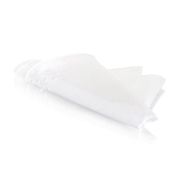 White Spots Border Hand-Rolled Ladies Handkerchief 31x31cm