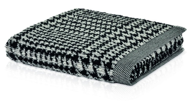 Brooklyn Cotton Towel Collection - Pattern Black
