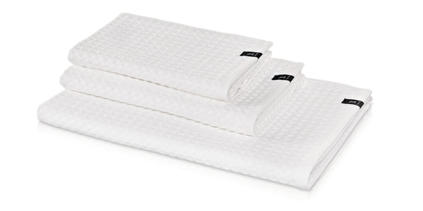 Cotton Waffle Luxury Towel Collection White