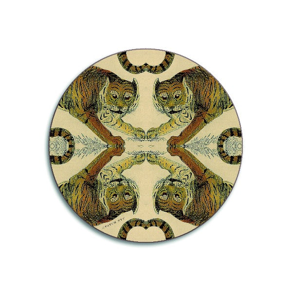 Avenida Home Tigers Design Round Coasters