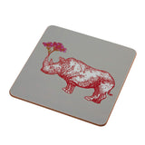 Animal Placemat and Coaster Collection Grey Rhino Design