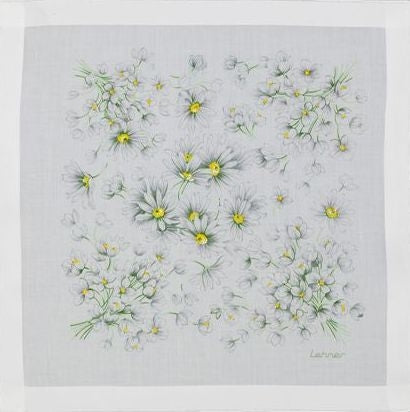 Daisy Design Swiss Cotton Ladies Handkerchief