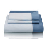 Woods San Danielle Egyptian Cotton Ice Blue/White/Wedgewood Bed Linen Collection