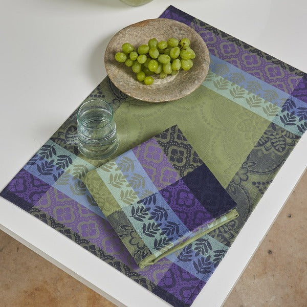 Bastide Cotton Napkin and Placemat - Colour Olive