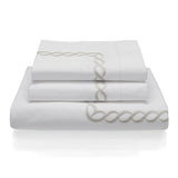 Woods Italian Classic Sorano Superfine Bed Linen Set White/Beige