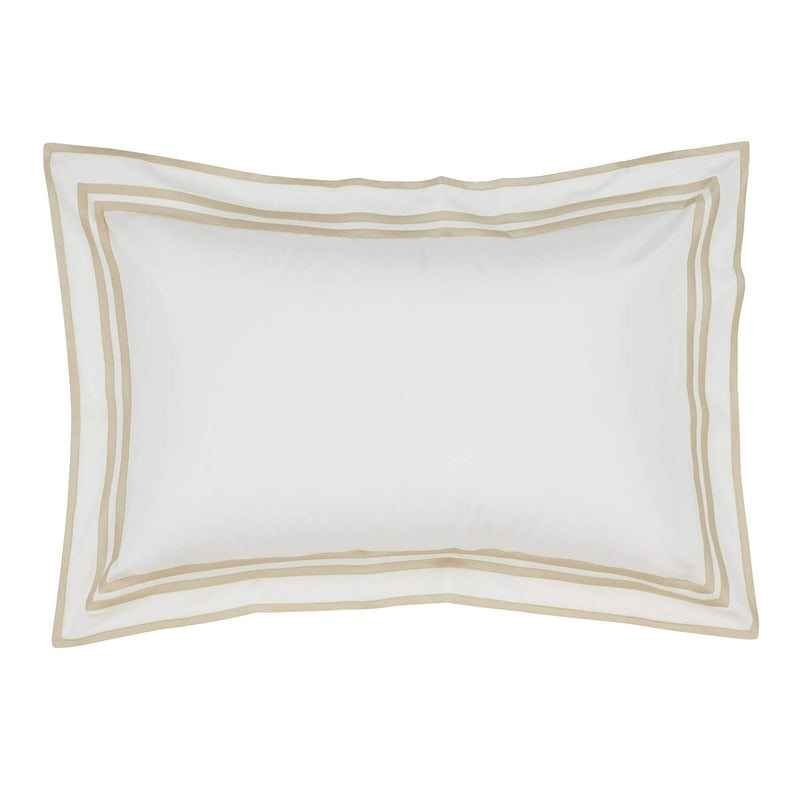 Woods Trieste Egyptian Cotton Oxford Pillowcase Ivory/Beige